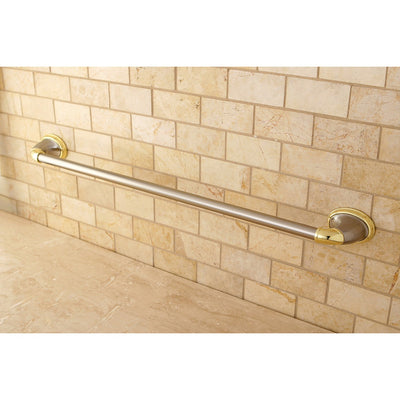 Kingston Satin Nickel/Polished Brass Magellan ii 24" single towel bar BA621SNPB