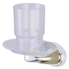 Kingston Satin Nickel/Chrome Magellan ii toothbrush/tumbler holder BA626SNCP