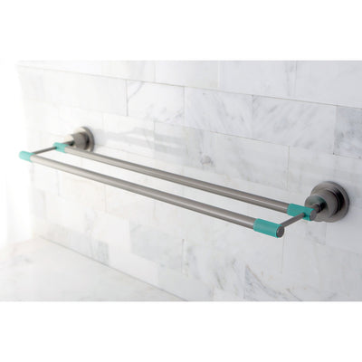 Kingston Green Eden Satin Nickel 24" Double Towel Bar BA8213SNDGL
