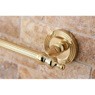 Kingston Brass Polished Brass Templeton 24" Single Towel Bar Rack BA9911PB