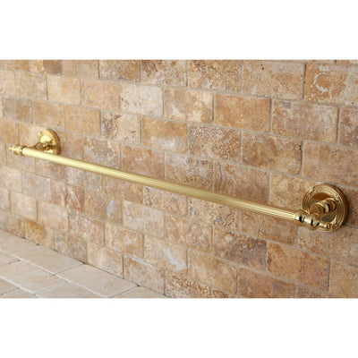 Kingston Brass Polished Brass Templeton 24" Single Towel Bar Rack BA9911PB
