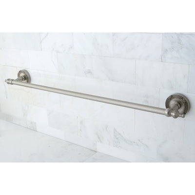 Kingston Brass Satin Nickel Templeton 24" Single Towel Bar Rack BA9911SN