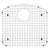 Blanco Stainless Steel Sink Grid - Fits Diamond 1-1/2 Large Bowl 245373