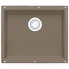 Blanco Precis Undermount Granite 20 inch 0-Hole Single Bowl Kitchen Sink in Truffle 538027