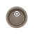 Blanco Rondo Dual Mount Composite 17.7x17.7x9.63 1-Hole Single Bowl Bar Sink in Truffle 547336