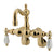 Kingston Brass Polished Brass Wall Mount Clawfoot Tub Faucet CC1085T2
