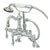 Kingston Brass Chrome Deck Mount Clawfoot Tub Faucet w hand shower CC2008T1