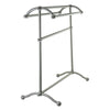 Kingston Satin Nickel Sturdy Heavy Large Pedestal freestanding Towel Rack CC2298