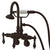 Kingston Oil Rubbed Bronze Wall Mount Clawfoot Tub Faucet w hand shower CC301T5