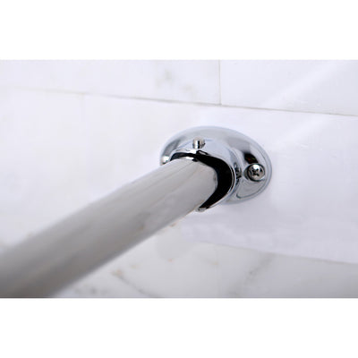 Kingston Brass Chrome Vintage Adjustable Hotel Curved Shower Rod CC3171