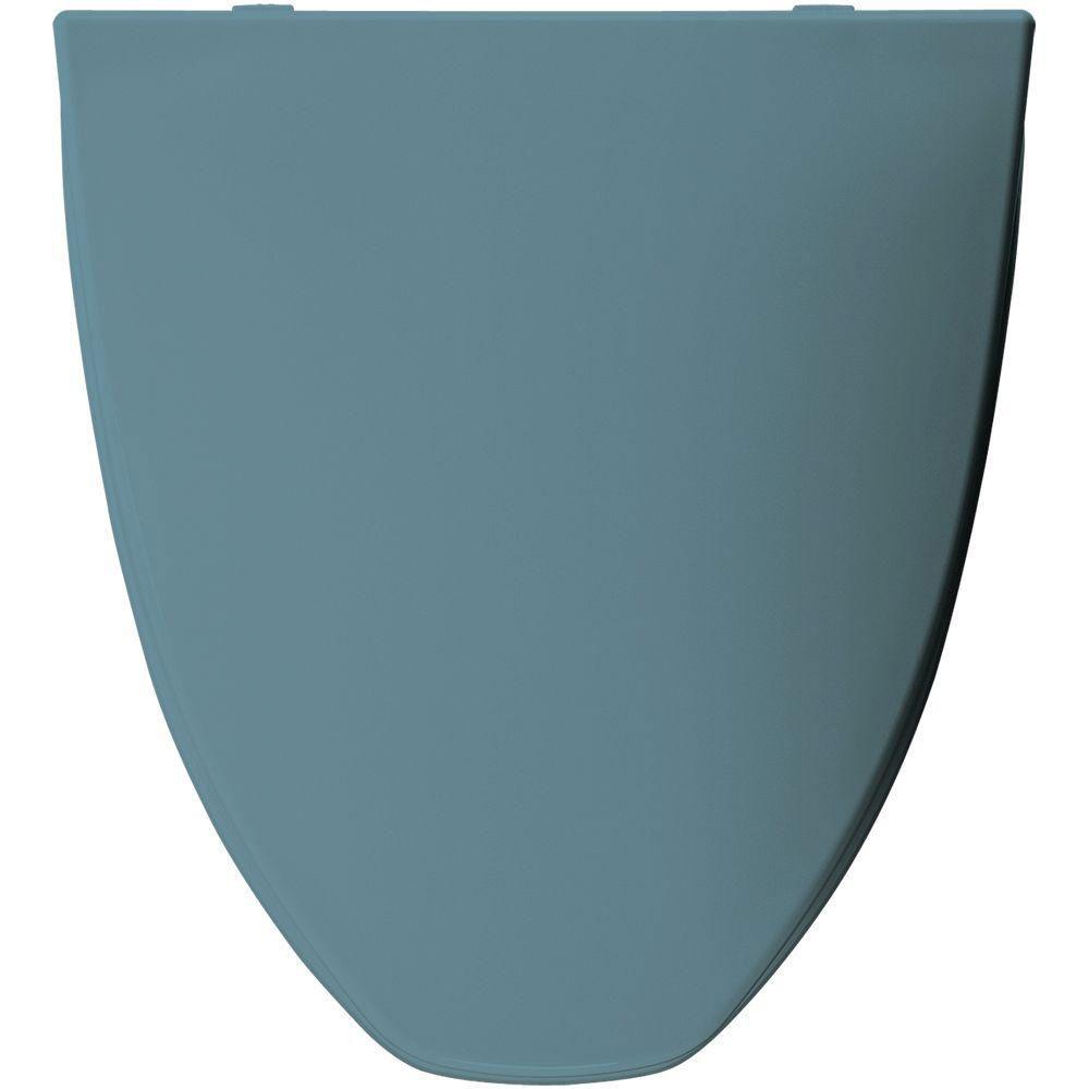Bemis Elongated Closed Front Toilet Seat in Regency Blue 156389