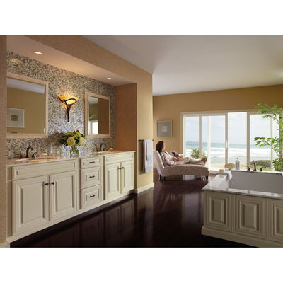 Delta Addison Venetian Bronze QUANTITY (2) Widespread Sink Faucets, 24" Towel Bar, and Roman Tub Filler Faucet INCLUDES Rough-in Valve Package D049CR