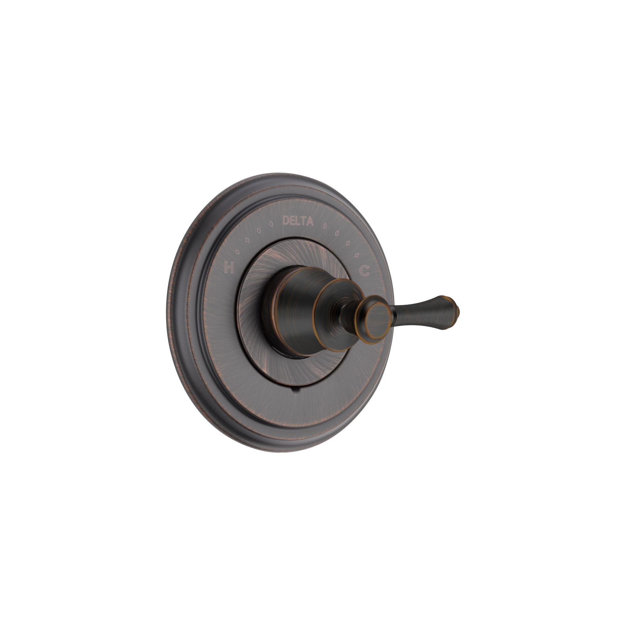 Delta Cassidy Monitor 14 Series Venetian Bronze Finish Pressure Balanced Shower Faucet Control INCLUDES Rough-in Valve with Stops and Single Lever Handle D1249V