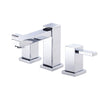 Danze Reef Chrome Modern Square 2 Handle Widespread Bathroom Sink Faucet