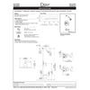 Danze Sheridan Chrome 1 Handle Pressure Balance 1.5 GPM Tub and Shower Faucet INCLUDES Rough-in Valve