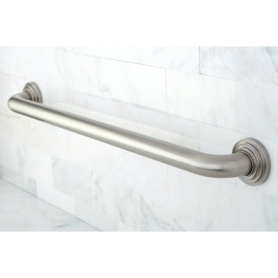 Kingston Brass Grab Bars - Satin Nickel Milano 24" Decorative Grab Bar DR214248