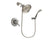 Delta Lahara Stainless Steel Finish Thermostatic Shower Faucet System Package with Large Rain Showerhead and Wall Mounted Handshower Includes Rough-in Valve DSP1854V