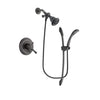 Delta Cassidy Venetian Bronze Finish Dual Control Shower Faucet System Package with Water Efficient Showerhead and 1-Spray Handshower with Slide Bar Includes Rough-in Valve DSP2440V
