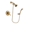 Delta Lahara Champagne Bronze Finish Thermostatic Shower Faucet System Package with Water Efficient Showerhead and Modern Wall Mount Personal Handheld Shower Spray Includes Rough-in Valve DSP3656V