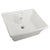 White China Vessel Bathroom Sink with Overflow Hole & Faucet Hole EV4049