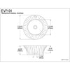 Kingston White Laurel White China Vessel Bathroom Sink with Overflow Hole EV7101