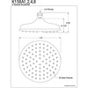 Bathroom fixtures Satin Nickel Shower Heads 8" Large Rain Shower Head K158A8