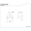 Kingston Brass Bathroom Accessories Satin Nickel Pin Wall Bracket K171A8