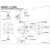 Kingston Brass Concord Satin Nickel Single Handle Tub & Shower Faucet KB4638DL