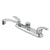 Kingston Brass Chrome Double Handle 8" Centerset Kitchen Faucet KB6271LL