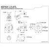 Kingston Brass Chrome Templeton Tub & Shower Combination Faucet KB7631TL