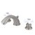 Kingston Satin Nickel 8"-16" Widespread Bathroom Faucet w Pop-up KB968PX