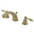 Kingston Polished Brass 2 Handle Widespread Bathroom Faucet w Pop-up KB972AL