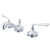 Kingston Brass Silver Sage Chrome Widespread Lavatory Bathroom Faucet KS1161ZL