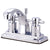 Chrome Two Handle Centerset Bathroom Faucet w/ Brass Pop-Up KS4641DX