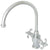 Kingston Brass Chrome French Country Two Handle Kitchen Faucet KS7711TXLS