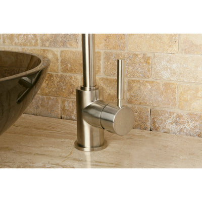 Kingston Brass Concord Satin Nickel Single Handle Vessel Sink Faucet KS8238DL