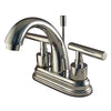 Kingston Brass Chrome Manhattan 4" Bathroom faucet with brass pop-up KS8611CML