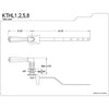 Kingston Brass Chrome Metropolitan Toilet Tank Flush Handle Lever KTHL1