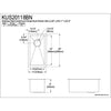 Brushed Nickel Gourmetier Single Bowl Undermount Kitchen Sink KUS20118BN