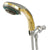 Chrome / Polished Brass Trim 5 Setting Handheld Shower KX2524B