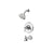 Price Pfister Avalon 1-Handle Tub and Shower Faucet Trim Kit in Polished Chrome (Valve Not Included) 635169