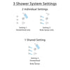 Delta Trinsic Stainless Steel Finish Shower System with Control Handle, 3-Setting Diverter, Showerhead, and 3 Body Sprays SS142591SS1