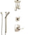 Delta Tesla Polished Nickel Shower System with Control Handle, 3-Setting Diverter, Ceiling Mount Showerhead, and Hand Shower with Slidebar SS1452PN2
