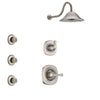 Delta Addison Stainless Steel Finish Shower System with Control Handle, 3-Setting Diverter, Showerhead, and 3 Body Sprays SS1492SS3