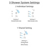 Delta Trinsic Stainless Steel Finish Shower System with Dual Control Handle, 3-Setting Diverter, Showerhead, and 3 Body Sprays SS172591SS2