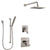 Delta Ara Stainless Steel Finish Shower System with Dual Control Handle, 3-Setting Diverter, Showerhead, and Hand Shower with Slidebar SS1767SS7