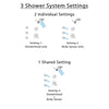 Delta Addison Stainless Steel Finish Shower System with Dual Control Handle, 3-Setting Diverter, Dual Showerhead, and 3 Body Sprays SS1792SS4