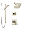 Delta Dryden Polished Nickel Shower System with Dual Thermostatic Control Handle, Diverter, Showerhead, and Hand Shower with Slidebar SS17T2511PN2