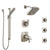 Delta Tesla Dual Thermostatic Control Stainless Steel Finish Shower System, Diverter, Showerhead, 3 Body Sprays, and Hand Shower SS17T2521SS3