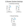 Delta Victorian Dual Thermostatic Control Handle Stainless Steel Finish Shower System, Diverter, Showerhead, and Hand Spray with Grab Bar SS17T2551SS3